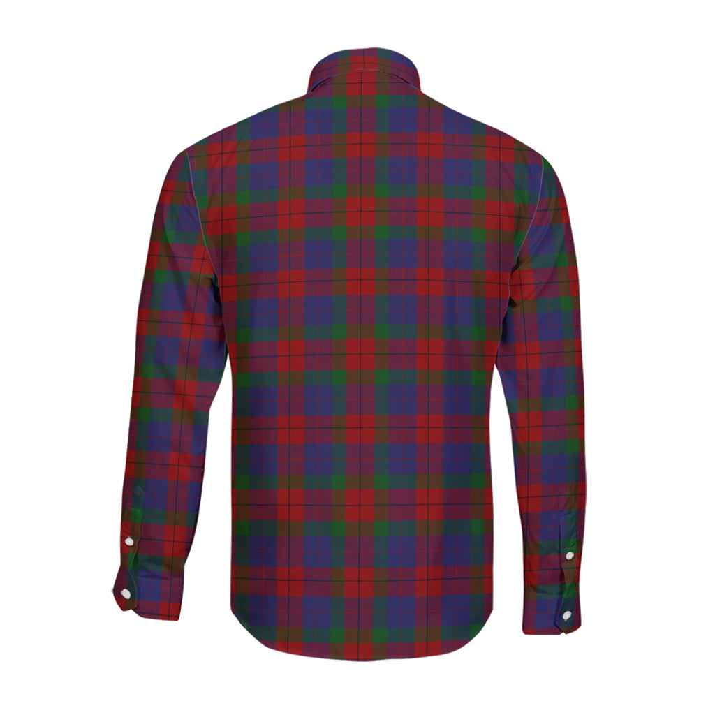 skene-of-cromar-tartan-long-sleeve-button-up-shirt-with-family-crest