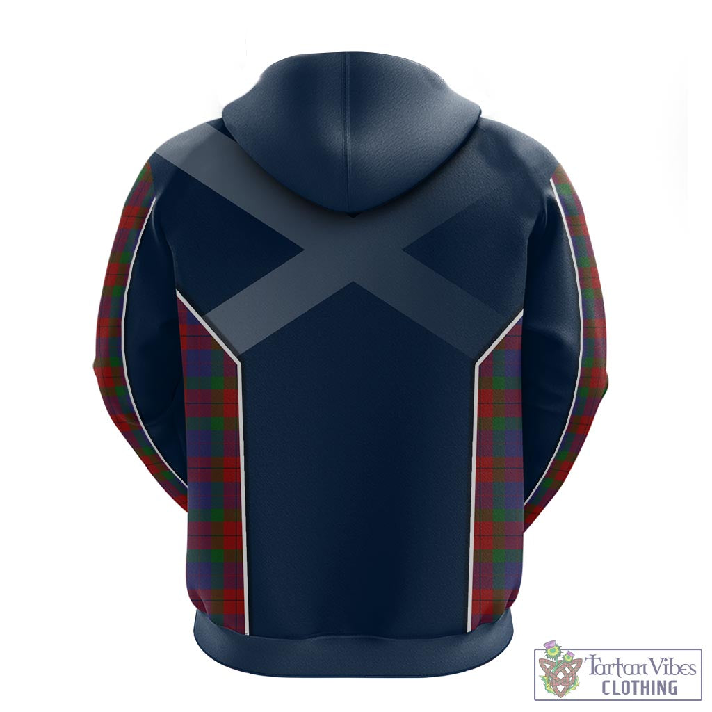 Tartan Vibes Clothing Skene of Cromar Tartan Hoodie with Family Crest and Scottish Thistle Vibes Sport Style