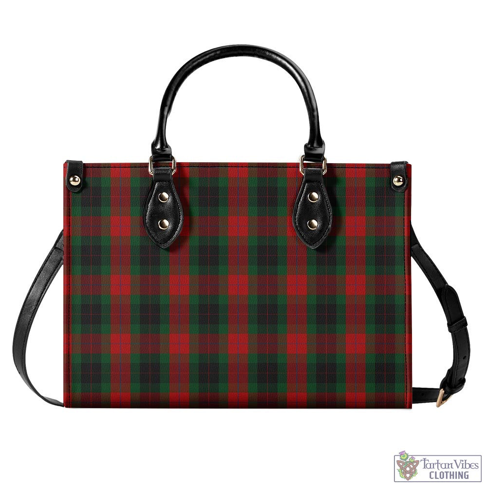 Tartan Vibes Clothing Skene of Cromar Black Tartan Luxury Leather Handbags