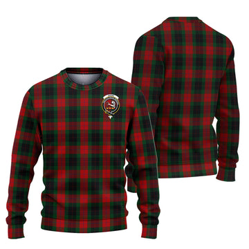 Skene of Cromar Black Tartan Ugly Sweater with Family Crest