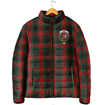 Skene of Cromar Black Tartan Padded Jacket with Family Crest