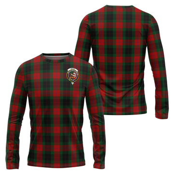 Skene of Cromar Black Tartan Long Sleeve T-Shirt with Family Crest