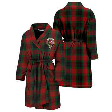 Skene of Cromar Black Tartan Bathrobe with Family Crest