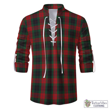 Skene of Cromar Black Tartan Men's Scottish Traditional Jacobite Ghillie Kilt Shirt