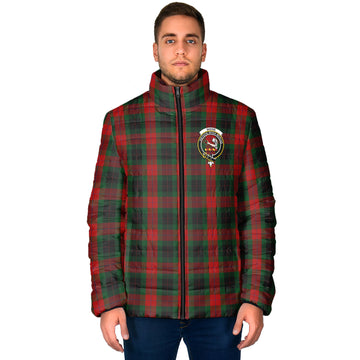 Skene of Cromar Black Tartan Padded Jacket with Family Crest