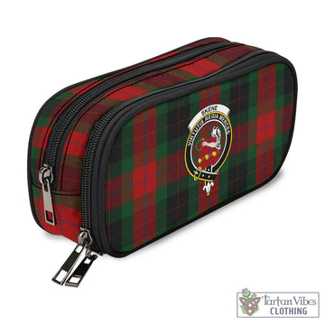 Skene of Cromar Black Tartan Pen and Pencil Case with Family Crest