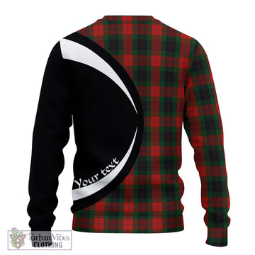 Skene of Cromar Black Tartan Ugly Sweater with Family Crest Circle Style