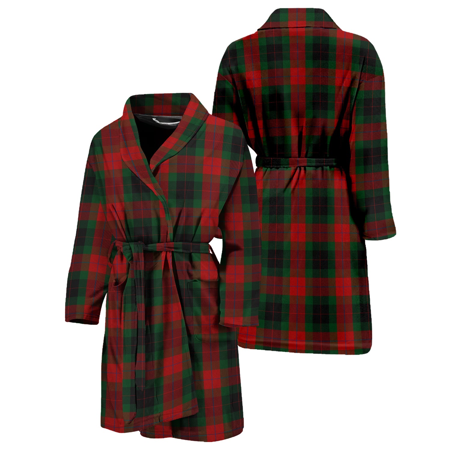 Skene of Cromar Black Tartan Bathrobe Unisex M - Tartan Vibes Clothing