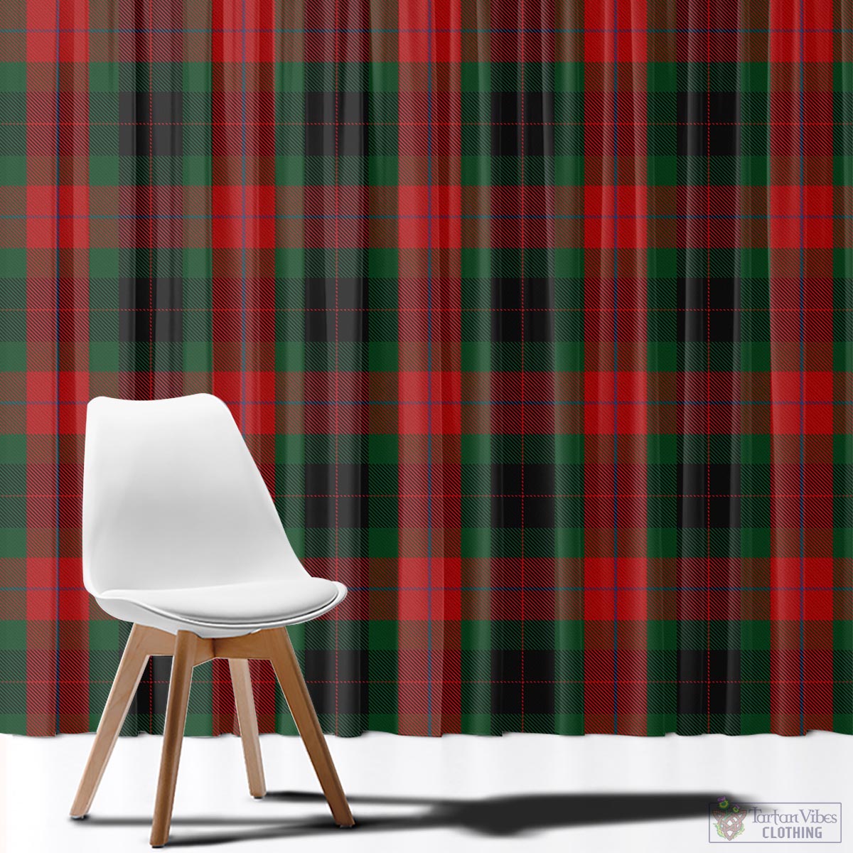 Skene of Cromar Black Tartan Window Curtain