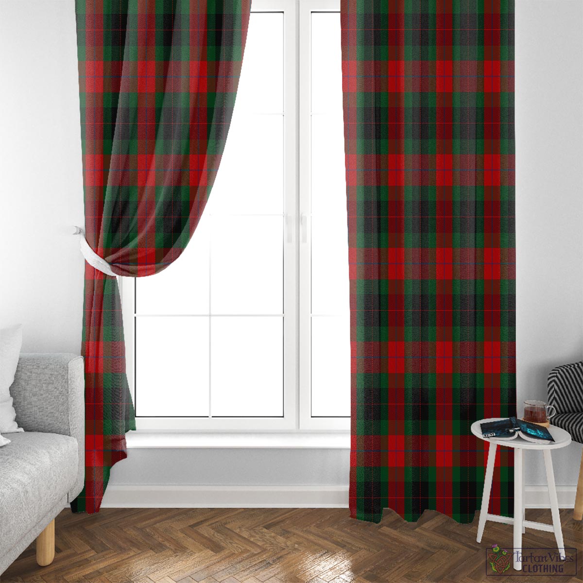 Skene of Cromar Black Tartan Window Curtain