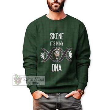 Skene or Tribe of Mar Tartan Sweatshirt with Family Crest DNA In Me Style