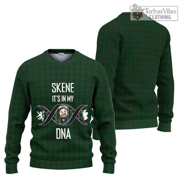 Skene or Tribe of Mar Tartan Ugly Sweater with Family Crest DNA In Me Style