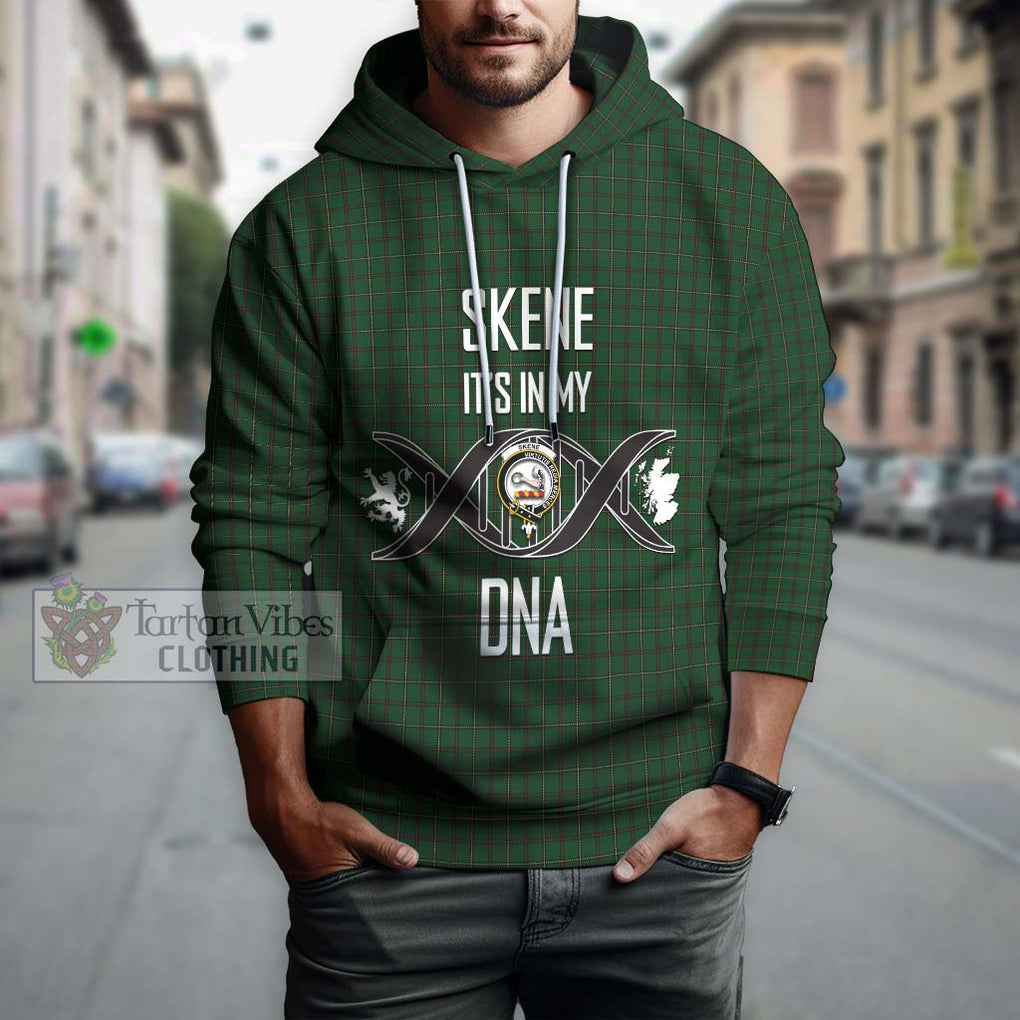 Skene or Tribe of Mar Tartan Hoodie with Family Crest DNA In Me Style Pullover Hoodie - Tartanvibesclothing Shop