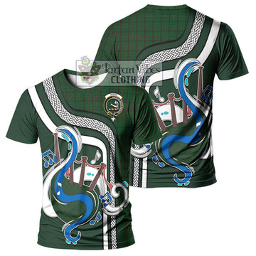 Skene or Tribe of Mar Tartan T-Shirt with Epic Bagpipe Style