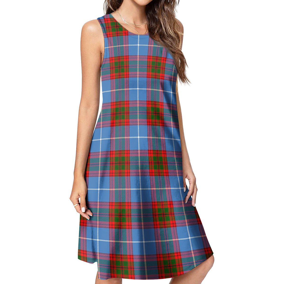 Skirving Tartan Womens Casual Dresses 4XL - Tartan Vibes Clothing