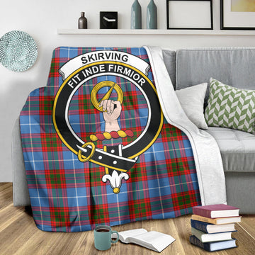 Skirving Tartan Blanket with Family Crest