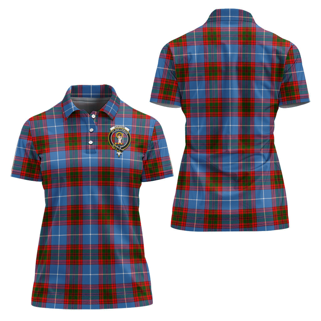 skirving-tartan-polo-shirt-with-family-crest-for-women