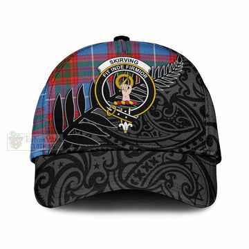 Skirving Tartan Classic Cap with New Zealand Silver Fern Half Style