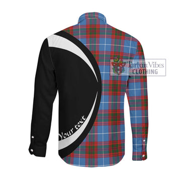 Skirving Tartan Long Sleeve Button Up with Family Crest Circle Style