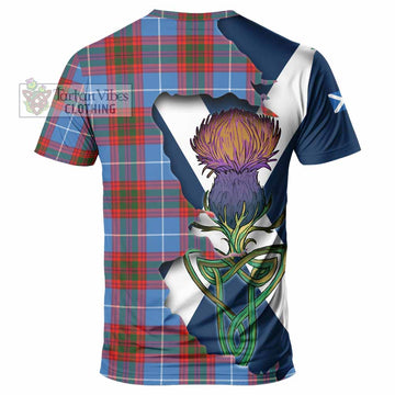 Skirving Tartan Family Crest T-Shirt Scottish Thistle Celtic Inspired - Tartan Vibes Clothing