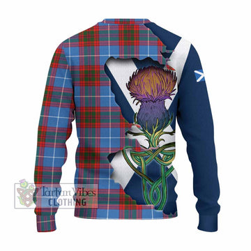 Skirving Tartan Family Crest Knitted Sweater Scottish Thistle Celtic Inspired - Tartan Vibes Clothing