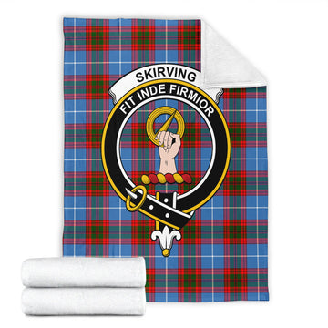 Skirving Tartan Blanket with Family Crest