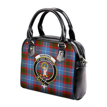 Skirving Tartan Shoulder Handbags with Family Crest