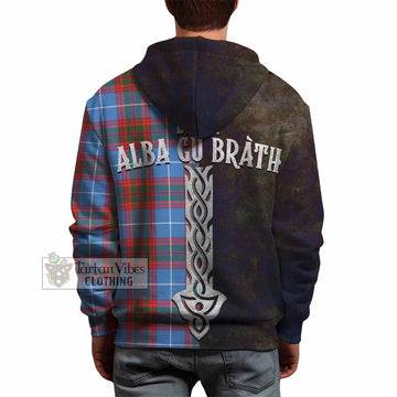 Skirving Tartan Family Crest Hoodie Alba Gu Brath Be Brave Lion Ancient Style - Tartan Vibes Clothing