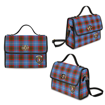 Skirving Tartan Waterproof Canvas Bag with Family Crest