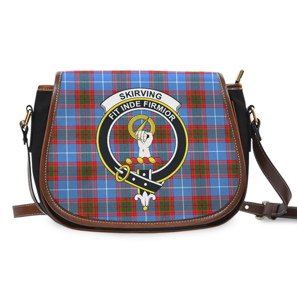 Skirving Tartan Saddle Bag with Family Crest - Tartan Vibes Clothing