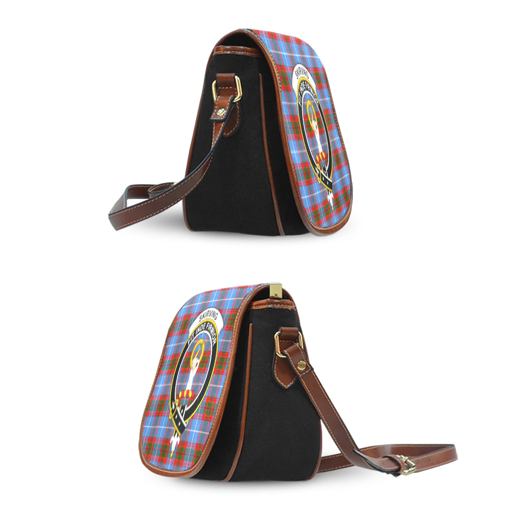 Skirving Tartan Saddle Bag with Family Crest - Tartan Vibes Clothing