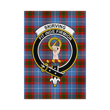 Skirving Tartan Garden Flag with Family Crest - Tartan Vibes Clothing