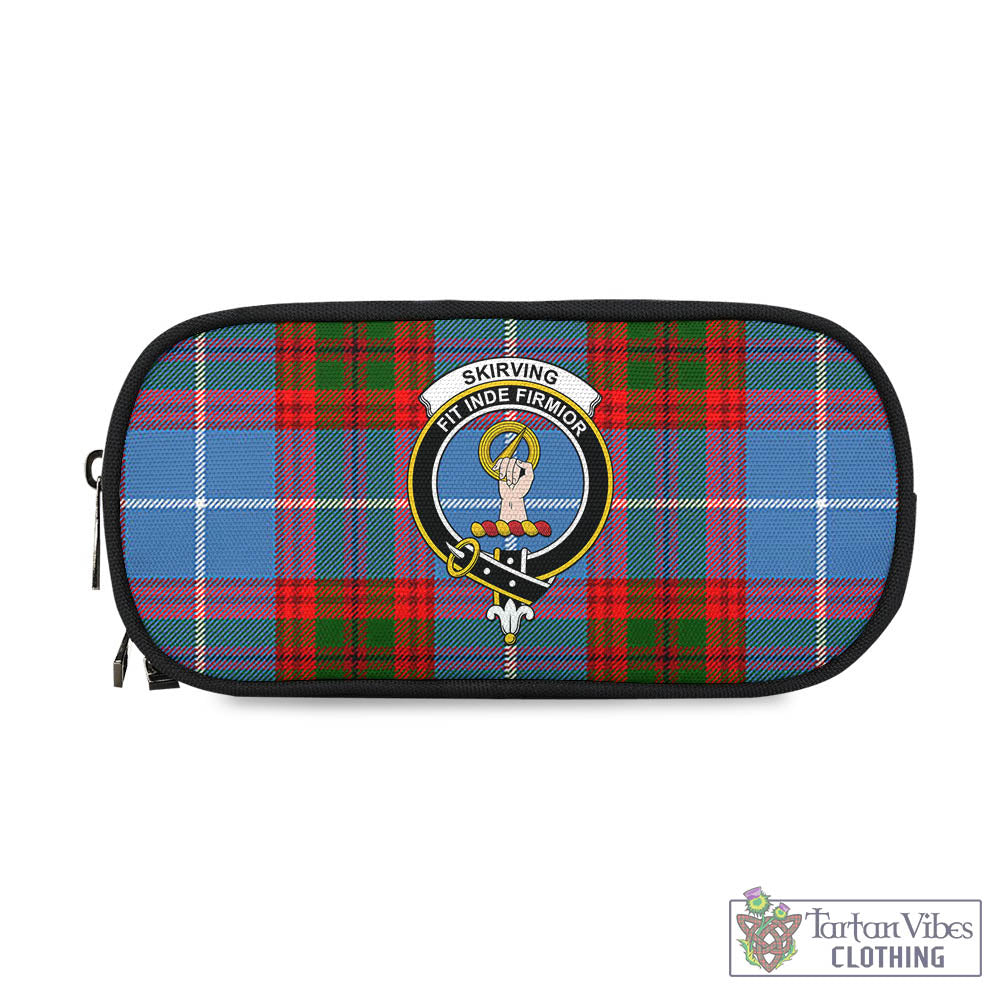Skirving Tartan Pen and Pencil Case with Family Crest - Tartan Vibes Clothing