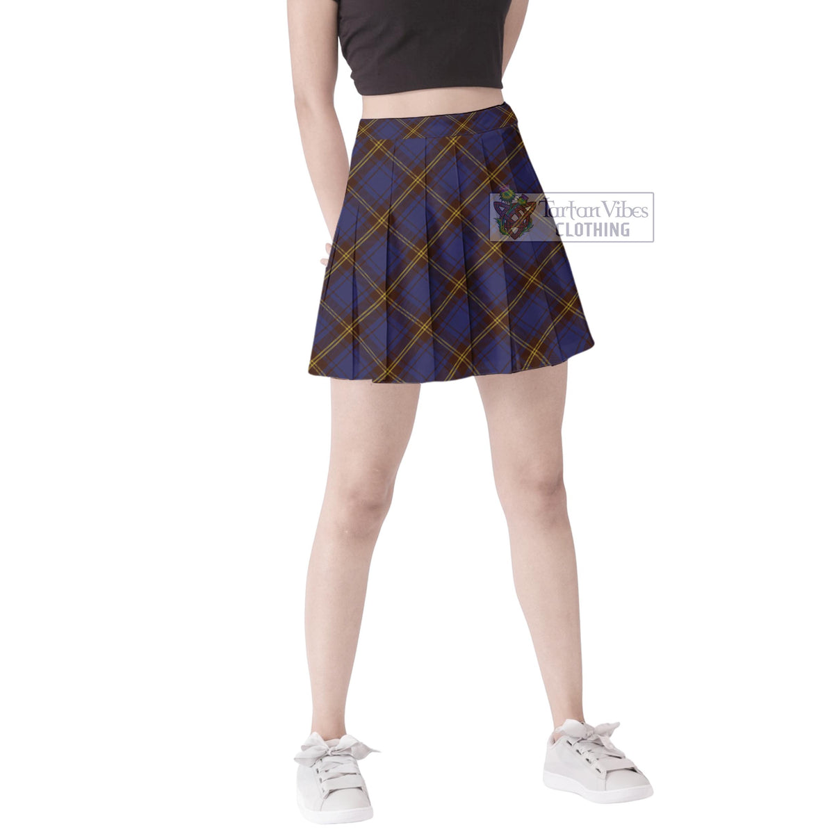 Sligo Tartan Women's Plated Mini Skirt Cross Style Female - Tartan Vibes Clothing