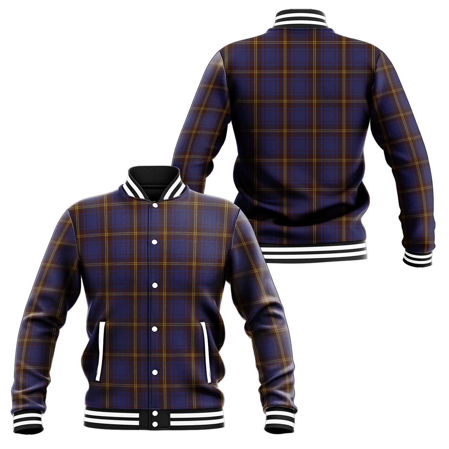 Sligo County Ireland Tartan Baseball Jacket Unisex - Tartan Vibes Clothing