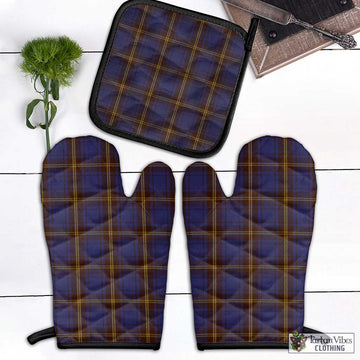 Sligo Tartan Combo Oven Mitt & Pot-Holder Black - Tartan Vibes Clothing