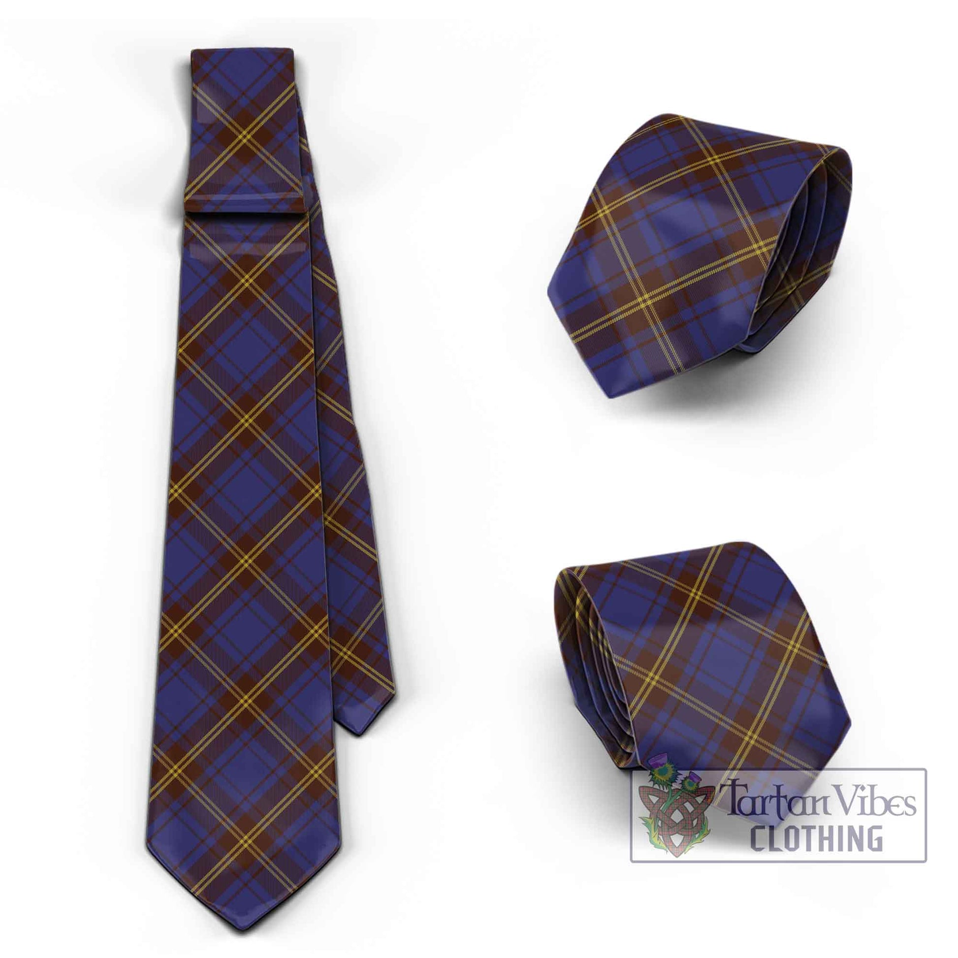 Tartan Vibes Clothing Sligo County Ireland Tartan Classic Necktie Cross Style