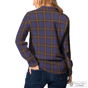 Sligo County Ireland Tartan Women's Casual Shirt