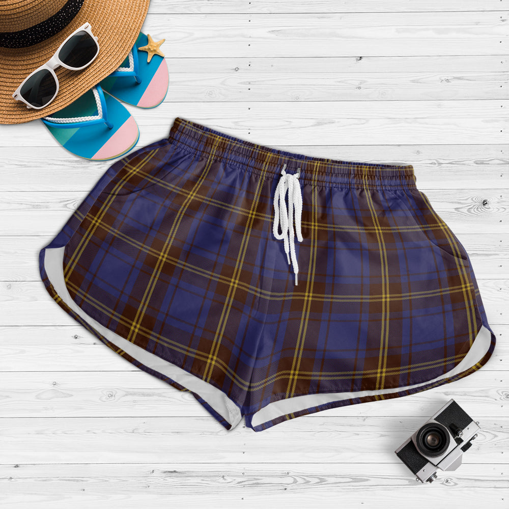 sligo-county-ireland-tartan-womens-shorts