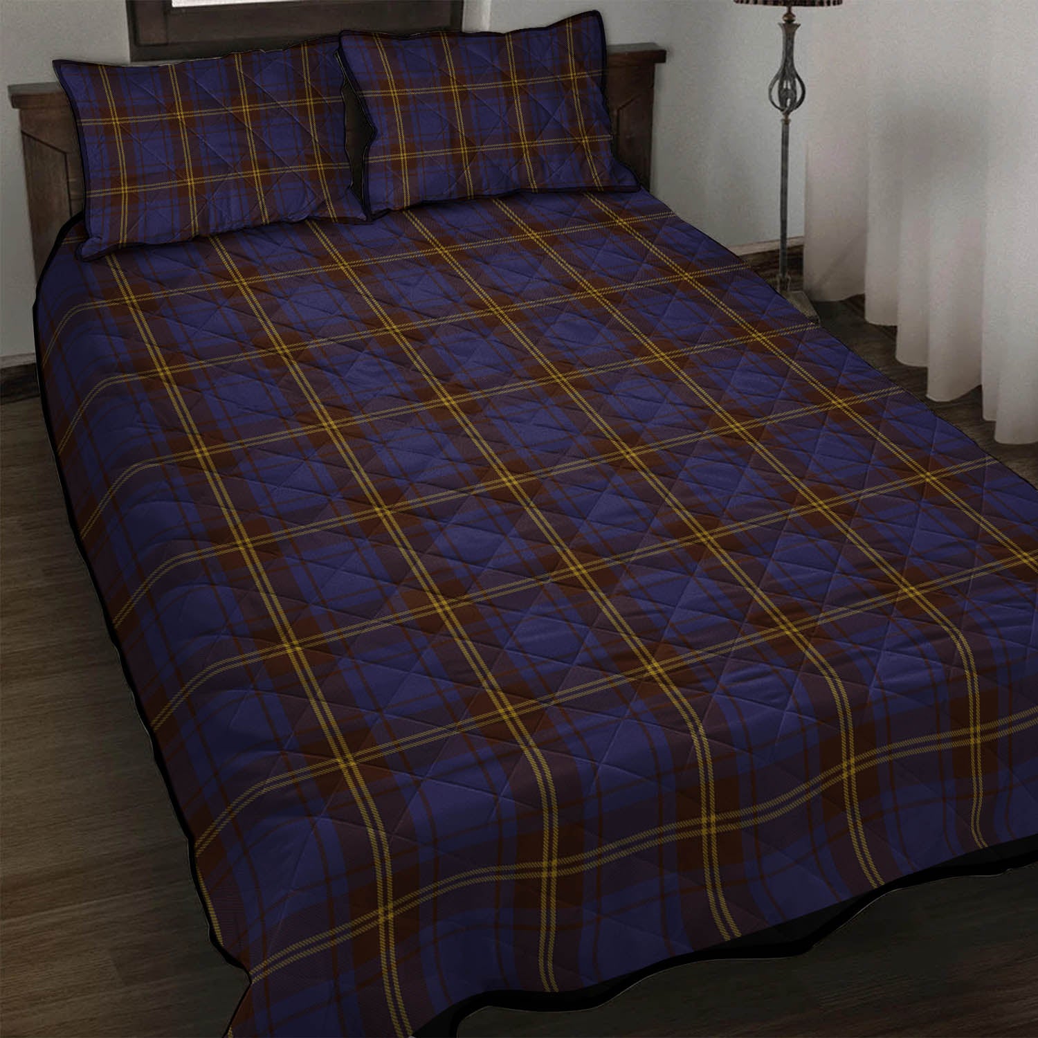 Sligo County Ireland Tartan Quilt Bed Set - Tartan Vibes Clothing