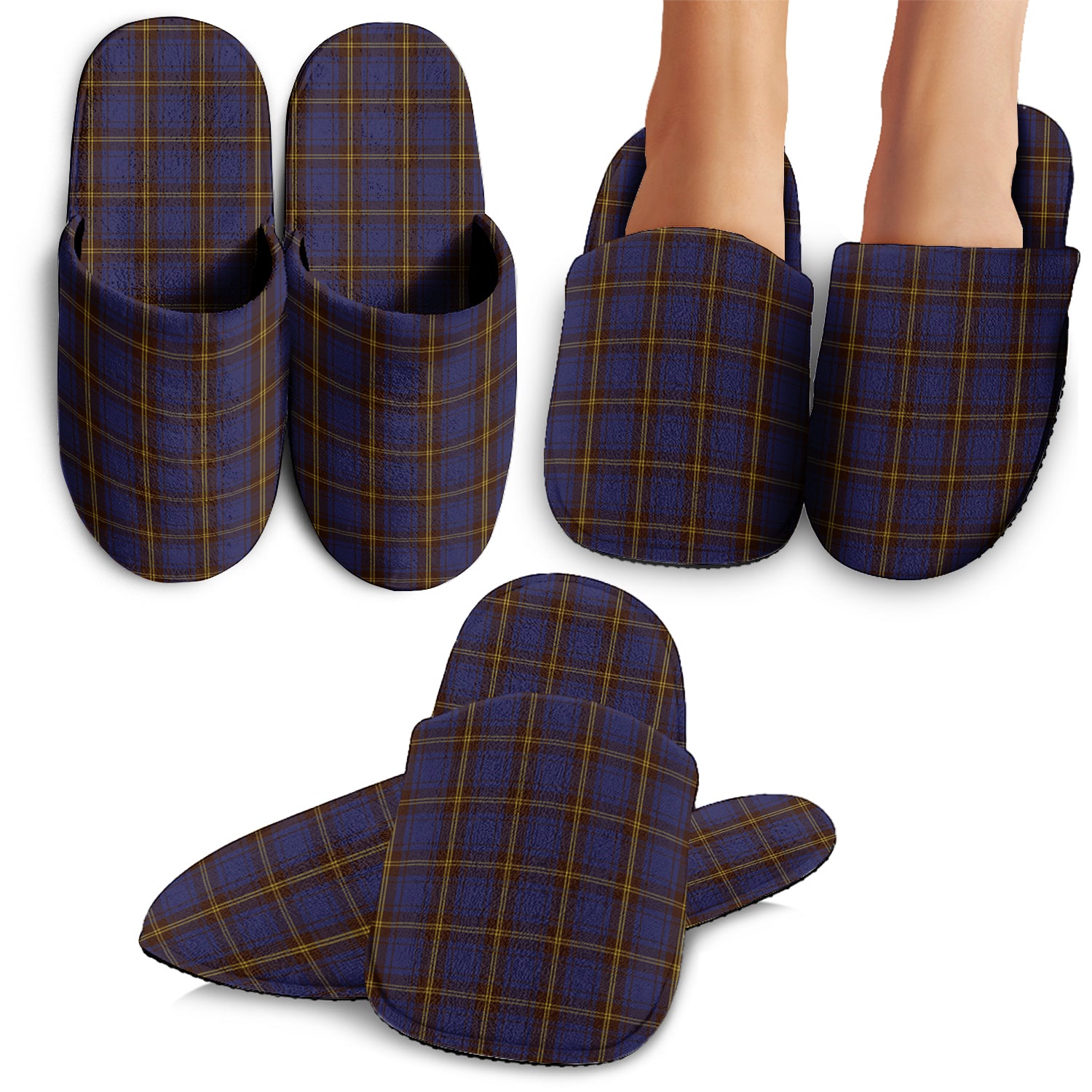 Sligo County Ireland Tartan Home Slippers - Tartanvibesclothing Shop