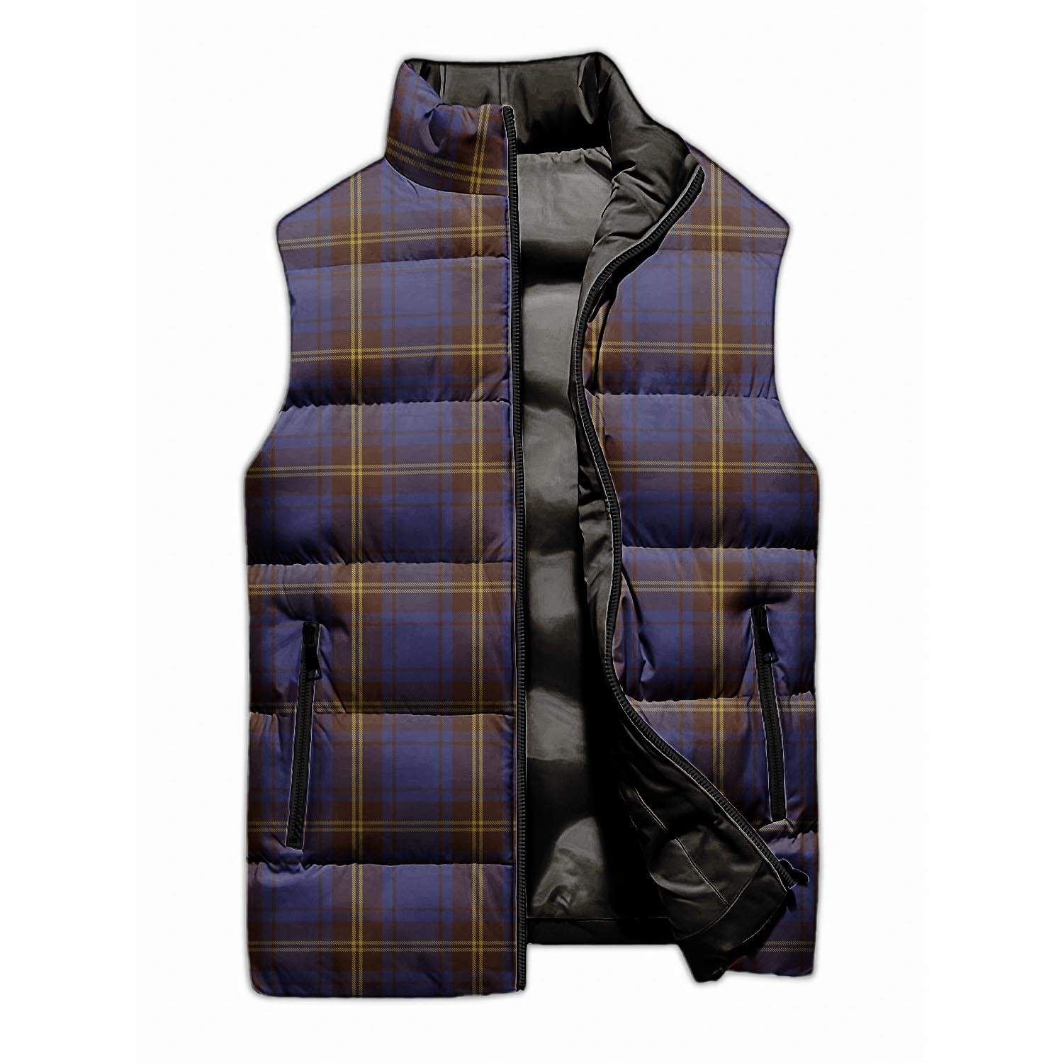 Sligo County Ireland Tartan Sleeveless Puffer Jacket - Tartanvibesclothing