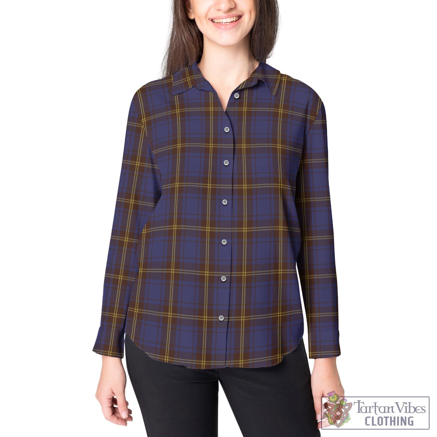 Sligo County Ireland Tartan Womens Casual Shirt