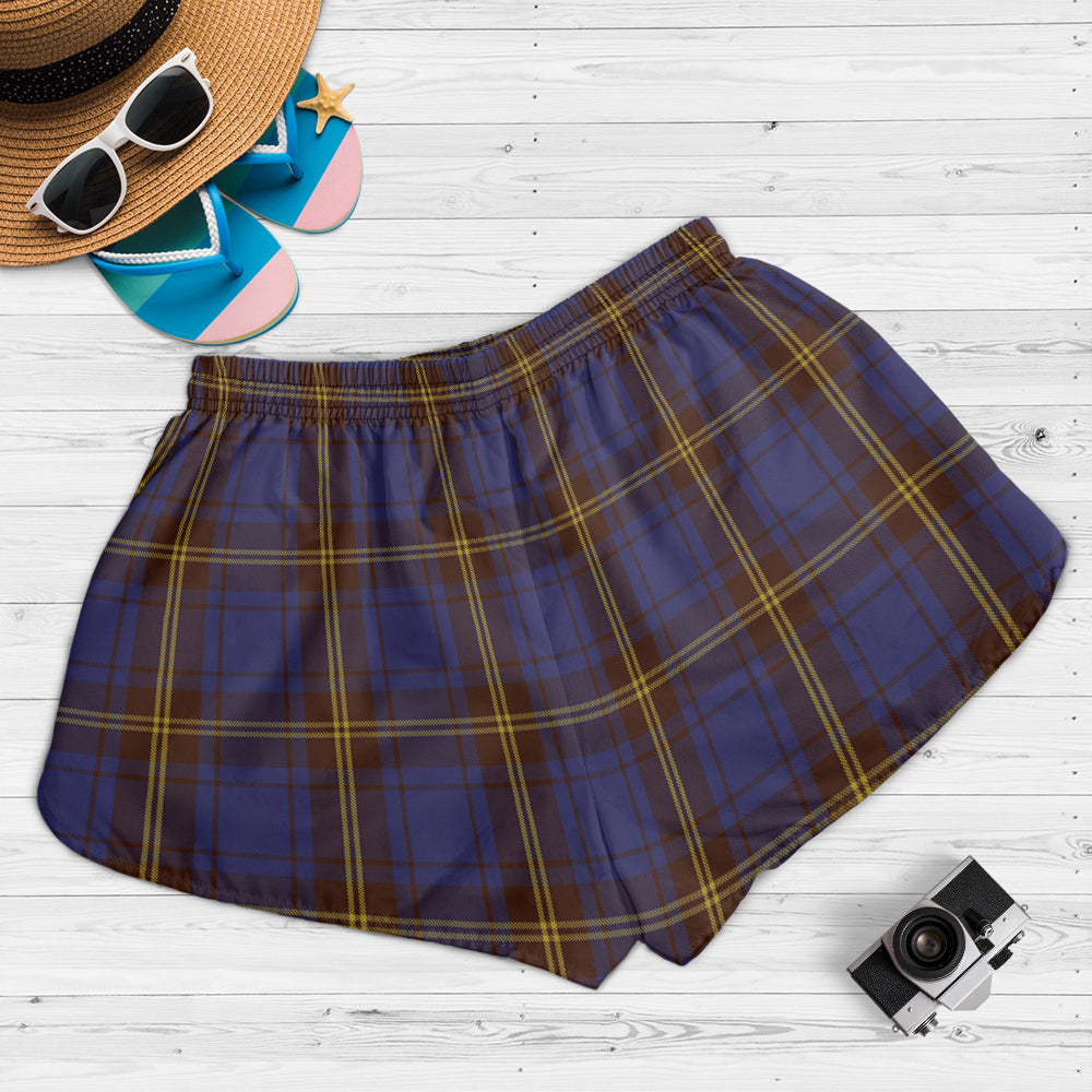 sligo-county-ireland-tartan-womens-shorts