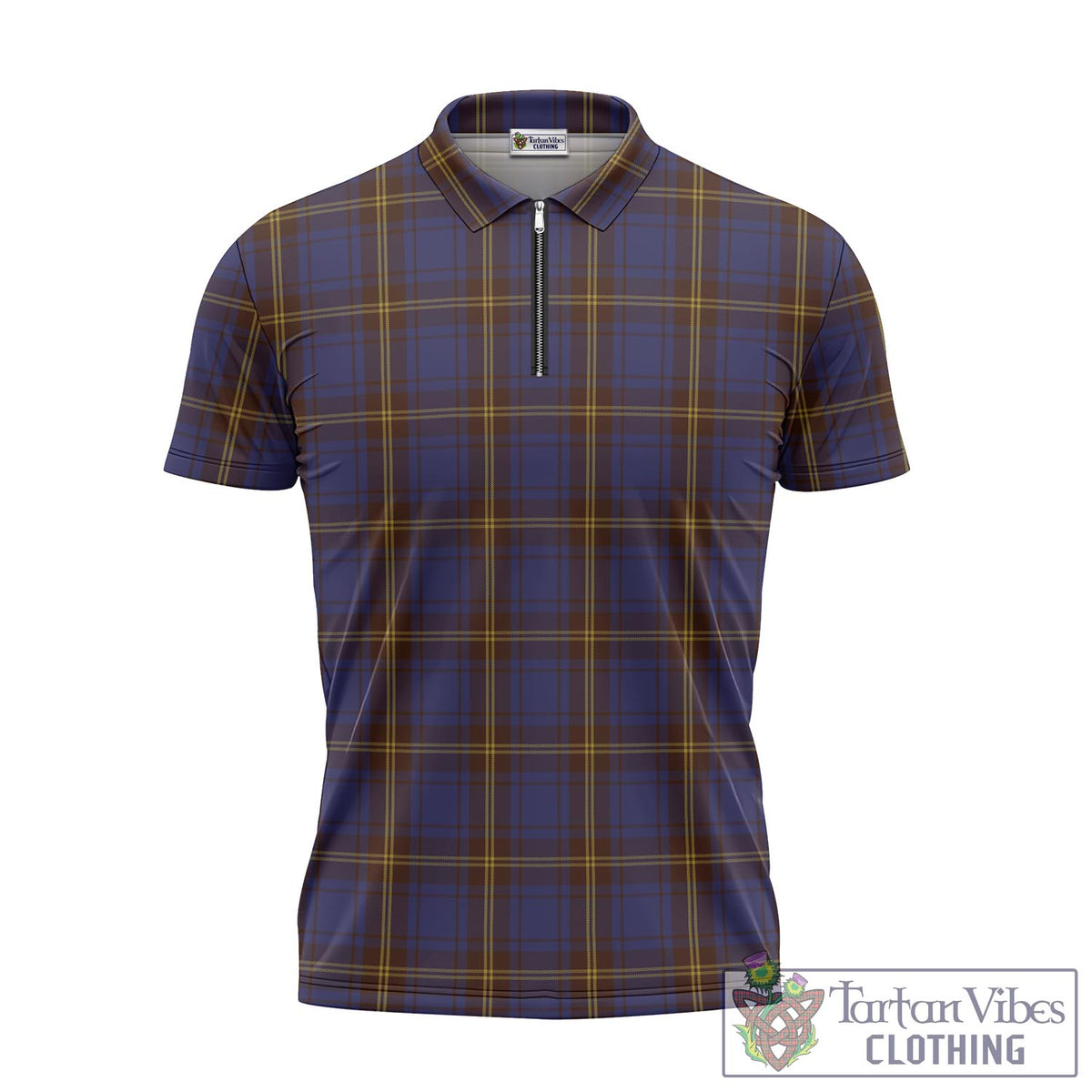Sligo County Ireland Tartan Zipper Polo Shirt - Tartan Vibes Clothing