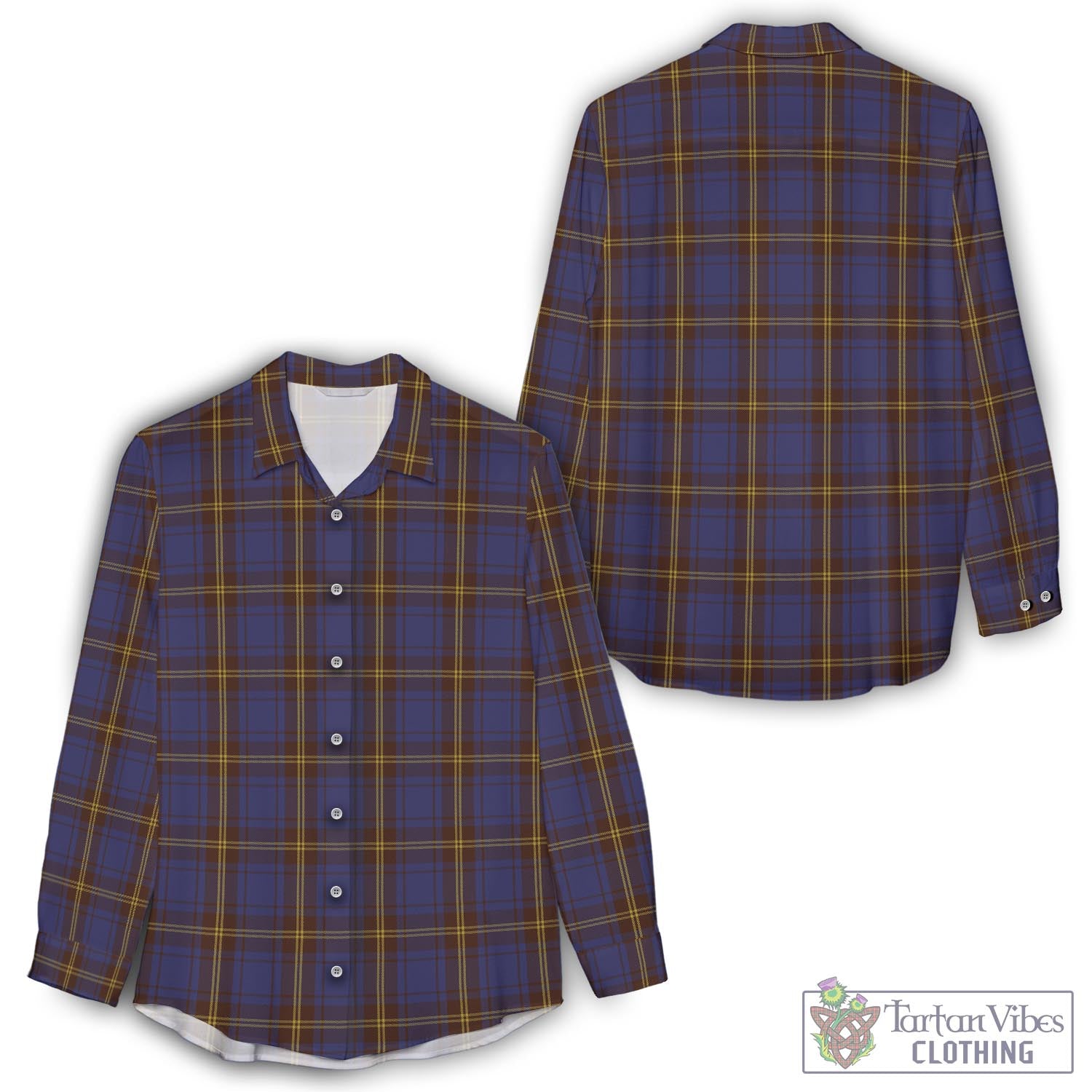 Sligo County Ireland Tartan Womens Casual Shirt