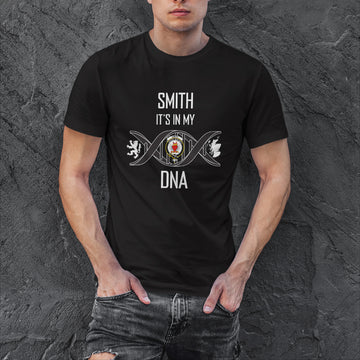 Smith Family Crest DNA In Me Mens Cotton T Shirt