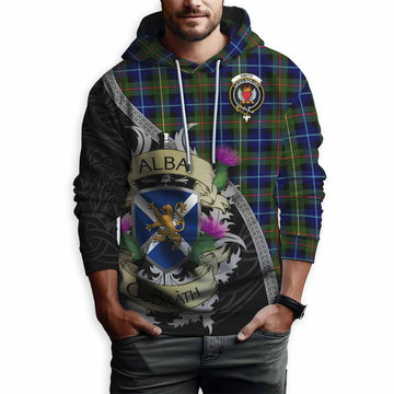 Smith Tartan Family Crest Hoodie Lion Rampant Royal Thistle Shield Celtic Inspired Pullover Hoodie - Tartan Vibes Clothing