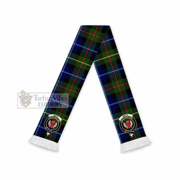 Smith Tartan Ruffneck Scarf with Family Crest - Tartan Vibes Clothing