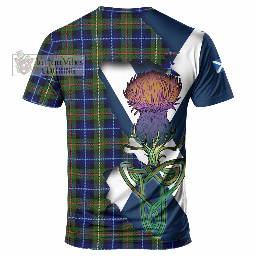 Smith Tartan Family Crest T-Shirt Scottish Thistle Celtic Inspired - Tartan Vibes Clothing
